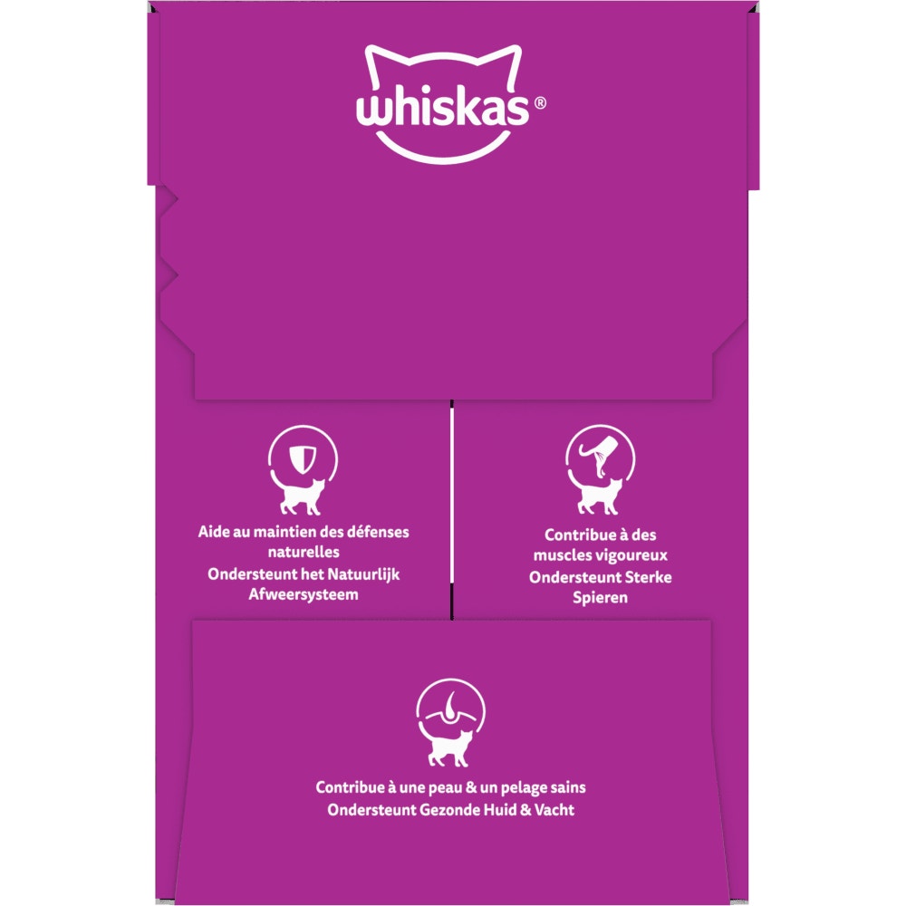 WHISKAS® Sachets Fraîcheur Les Repas Classiques En Sauce Pour Chat Adulte 4 Variétés 12 & 24 & 60 x 85g - 3