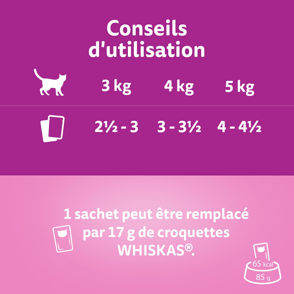 WHISKAS® Sachet Fraîcheur Les Aromatic Selection Délices de produits de la Mer Pour Chat Adulte 4 variétés 12 x 85g - 5