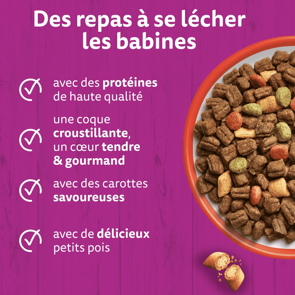 WHISKAS® Croquettes Au Boeuf Pour Chat Adulte 1,4kg & 3,8kg - 3
