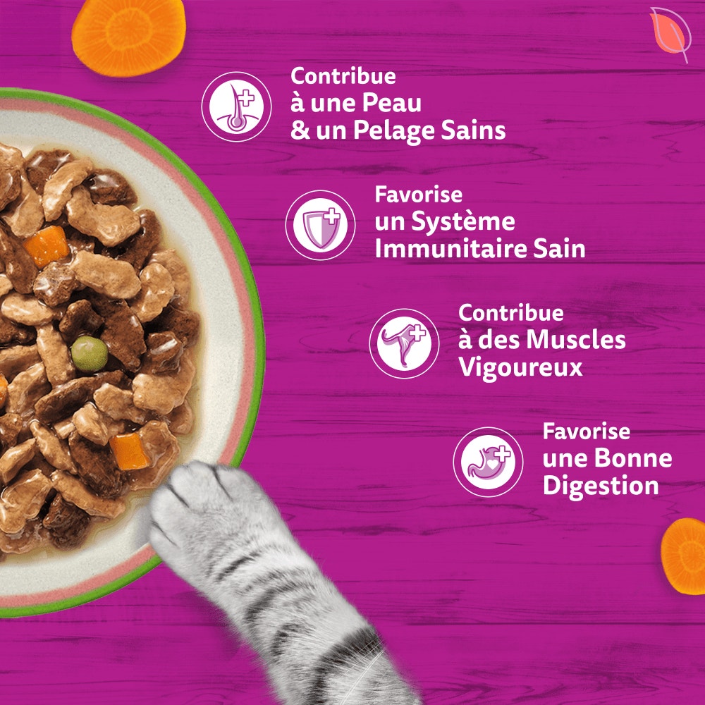 WHISKAS® Tasty Mix Sachets Fraîcheur Sélection Du Chef En Sauce Pour Chat Adulte 4 Variétés 12 & 40 x 85g - 4