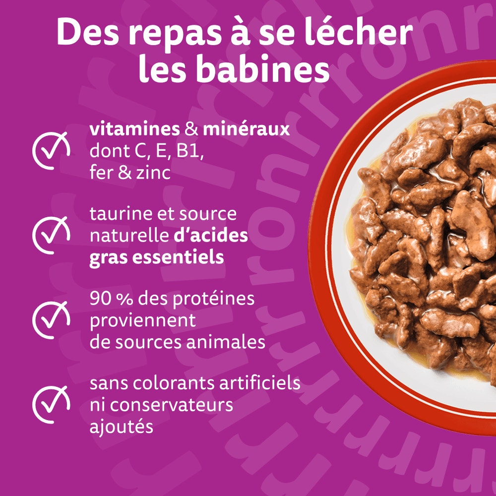 WHISKAS® Sachets Fraîcheur Les Repas Classiques En Sauce Pour Chat Adulte 4 Variétés 12 & 24 & 60 x 85g - 3