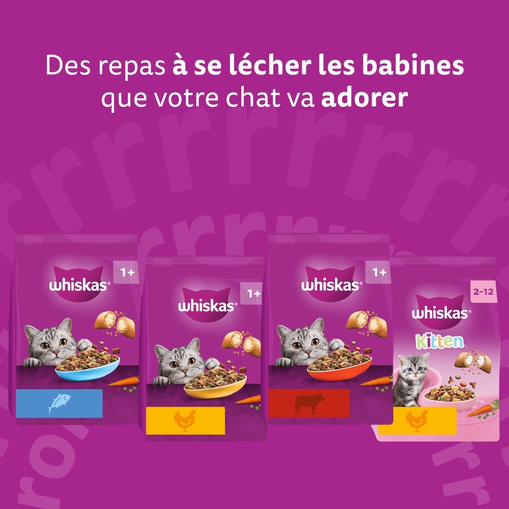 WHISKAS® Croquettes Au Poulet Pour Chat Adulte 3,8kg & 7kg - 6