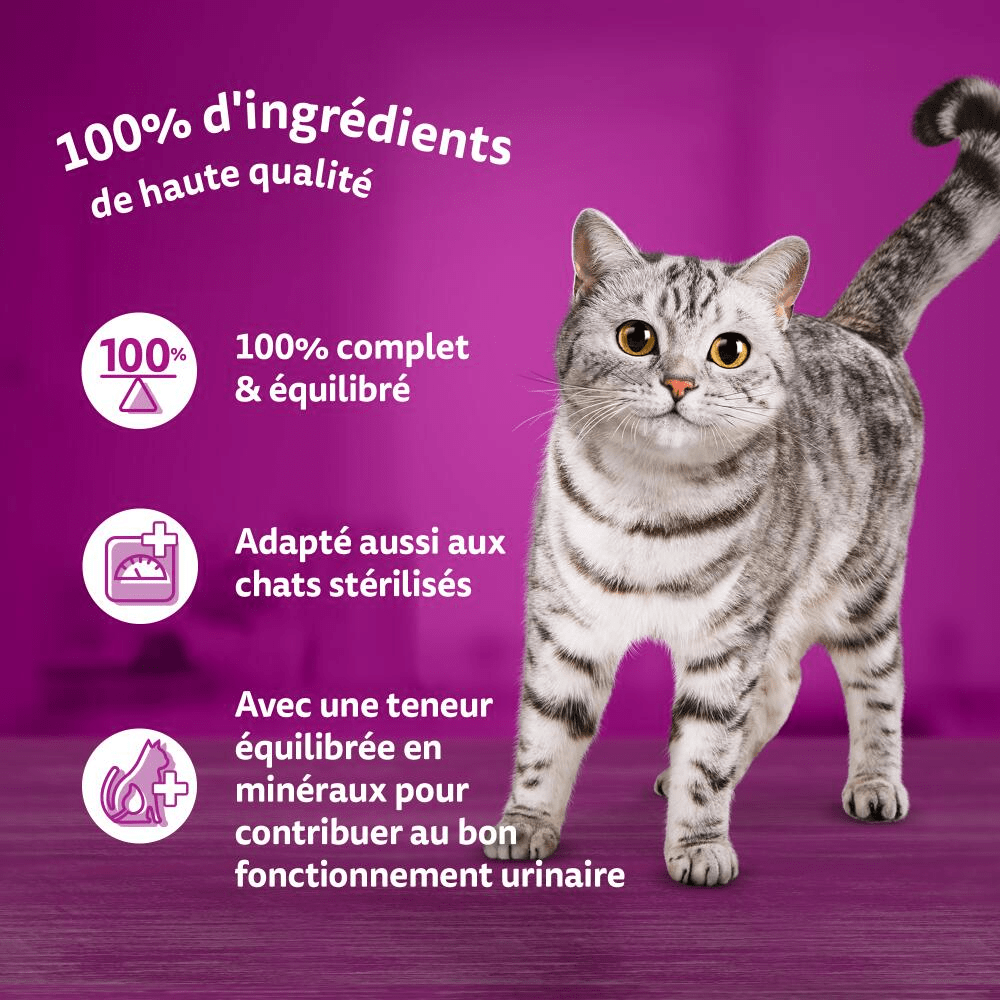 WHISKAS® La Carte du Marché En Terrine Pour Chat Adulte 4 Variétés 4 x 400g - 4