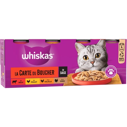 La Carte Du Boucher En Sauce Pour Chat Adulte 4 Variétés