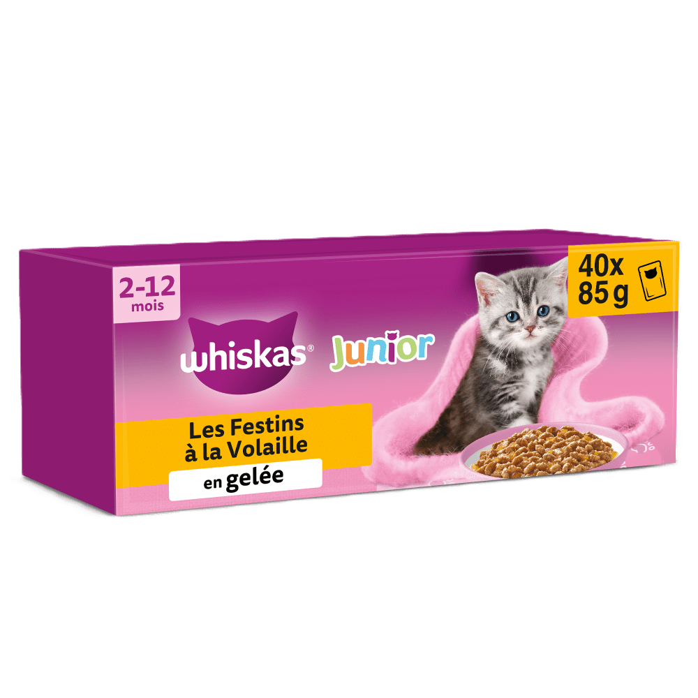Sachets Fraîcheur Les Festins À La Volaille En Gelée Pour Chaton 4 Variétés